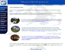 Tablet Screenshot of meritproperties.com